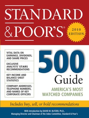cover image of Standard & Poor's 500 Guide2010 Edition